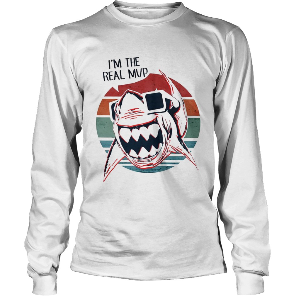 Im The Real Mup Cool Shark Lovers Ocean Beach Vintage Women Men Shirts LongSleeve