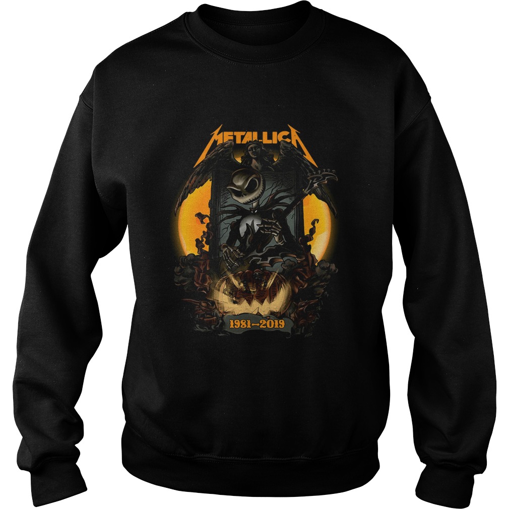 Jack Skellington Halloween Metallica 1981 2019 Sweatshirt