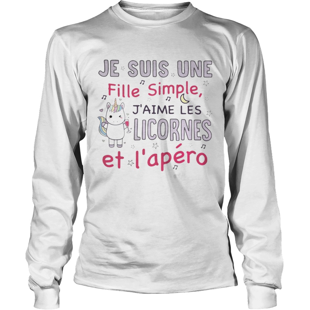 Je Suis Une Fille Jaime Les Licornes Et Lapro Shirt LongSleeve