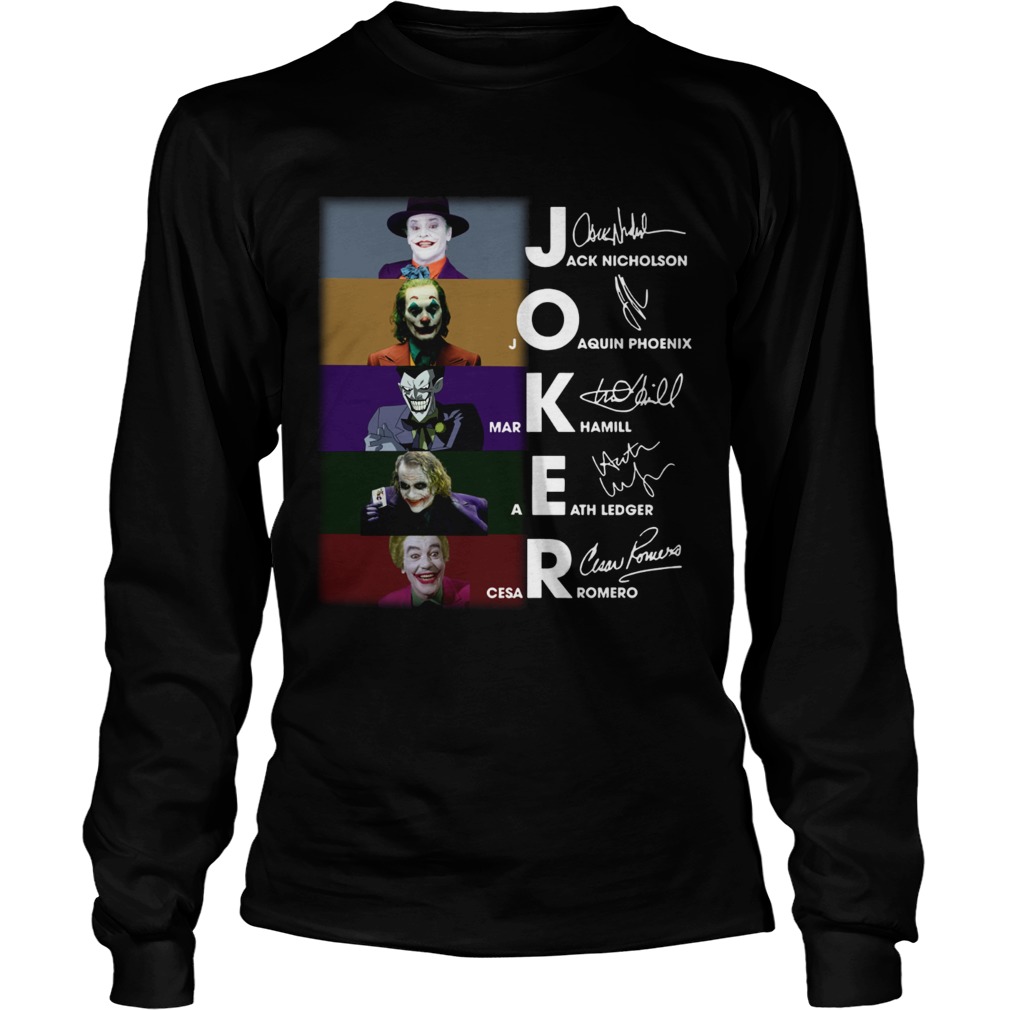 Joker all version signature LongSleeve