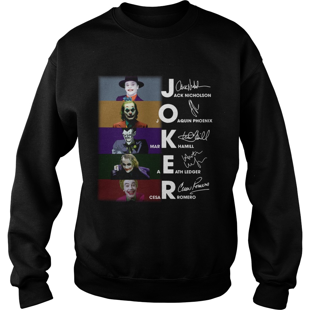 Joker all version signature Sweatshirt