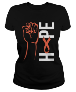 Leukemia Cancer Awareness Support Survivor Orange Ribbon  Classic Ladies