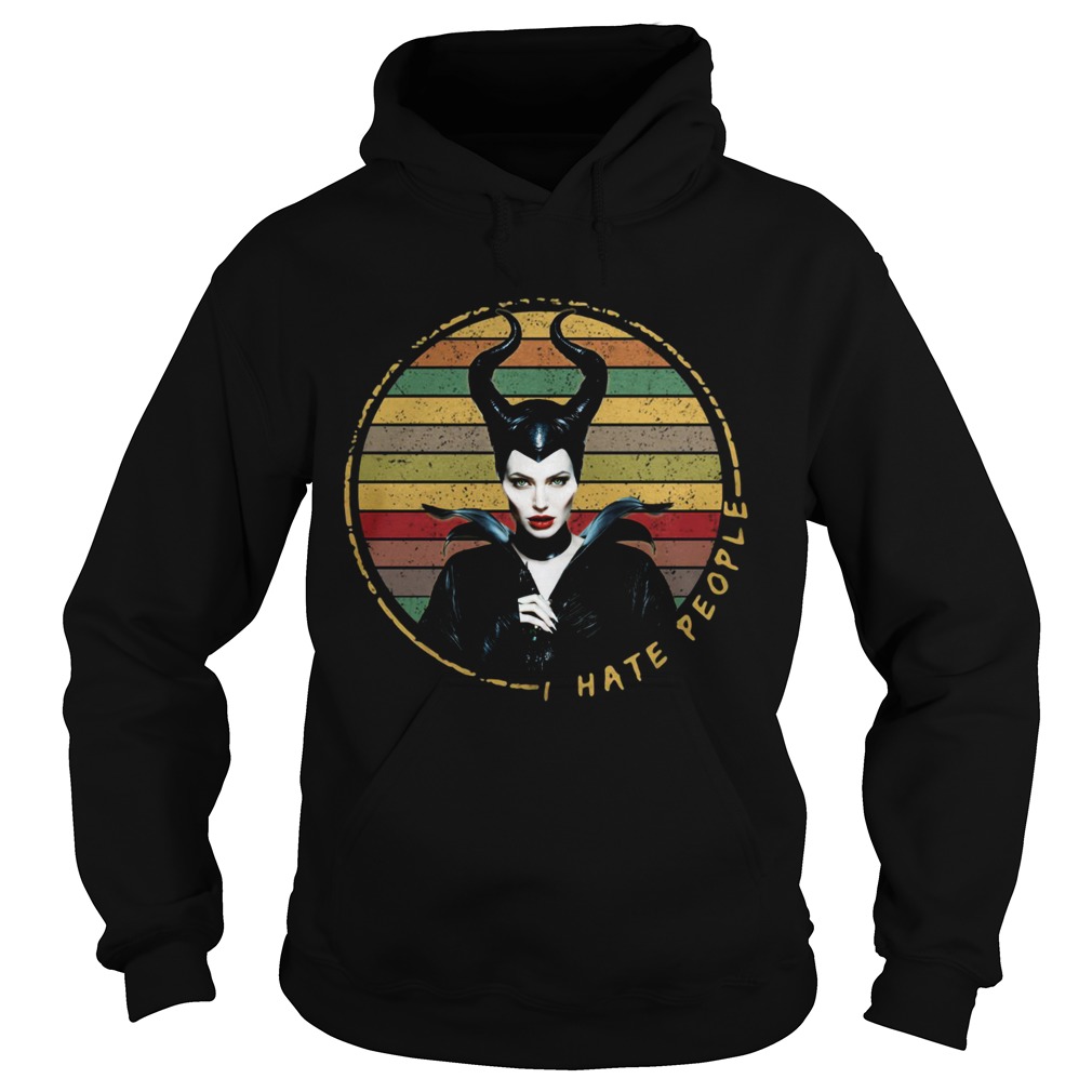 Maleficent I Hate People Vintage Hoodie