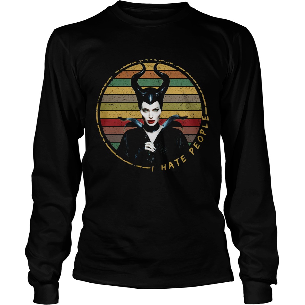Maleficent I Hate People Vintage LongSleeve