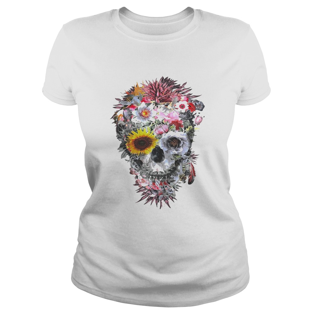Marvellous flower skull Classic Ladies
