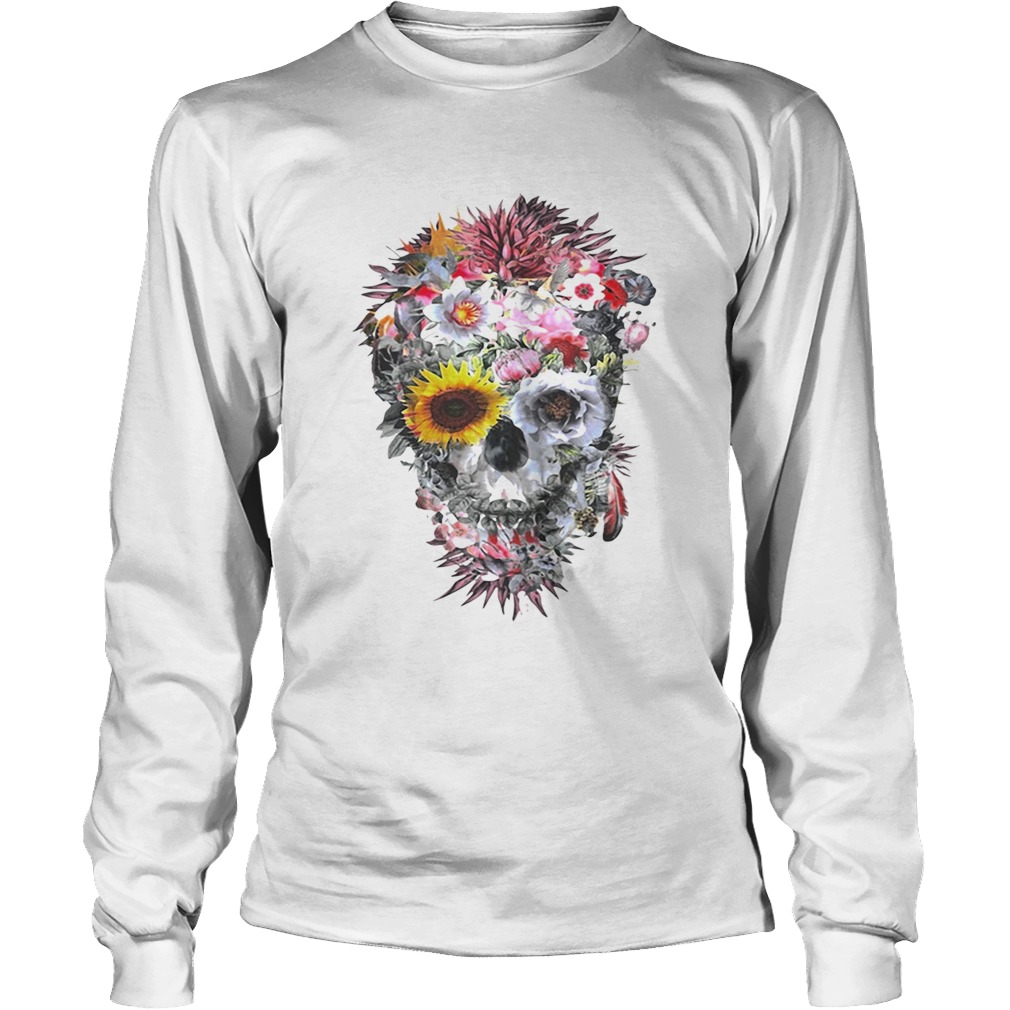 Marvellous flower skull LongSleeve