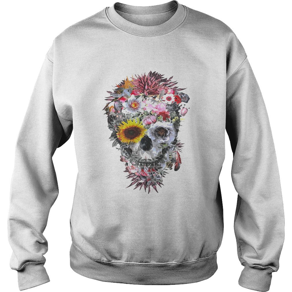 Marvellous flower skull Sweatshirt