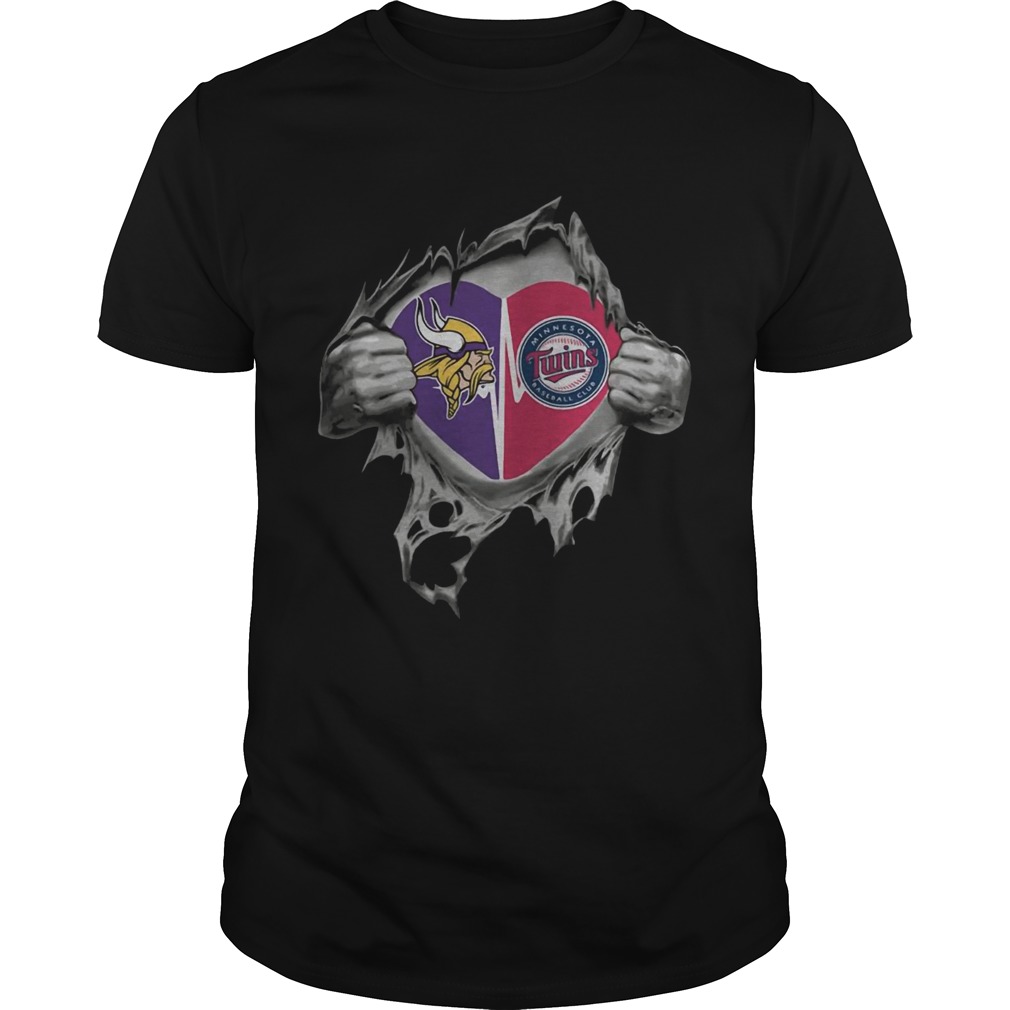 Minnesota Vikings and Minnesota Twins inside me shirt