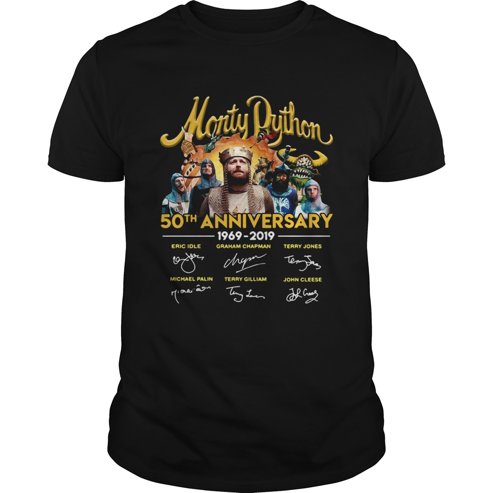 Monty Python 50th Anniversary 19692019 signatures Unisex