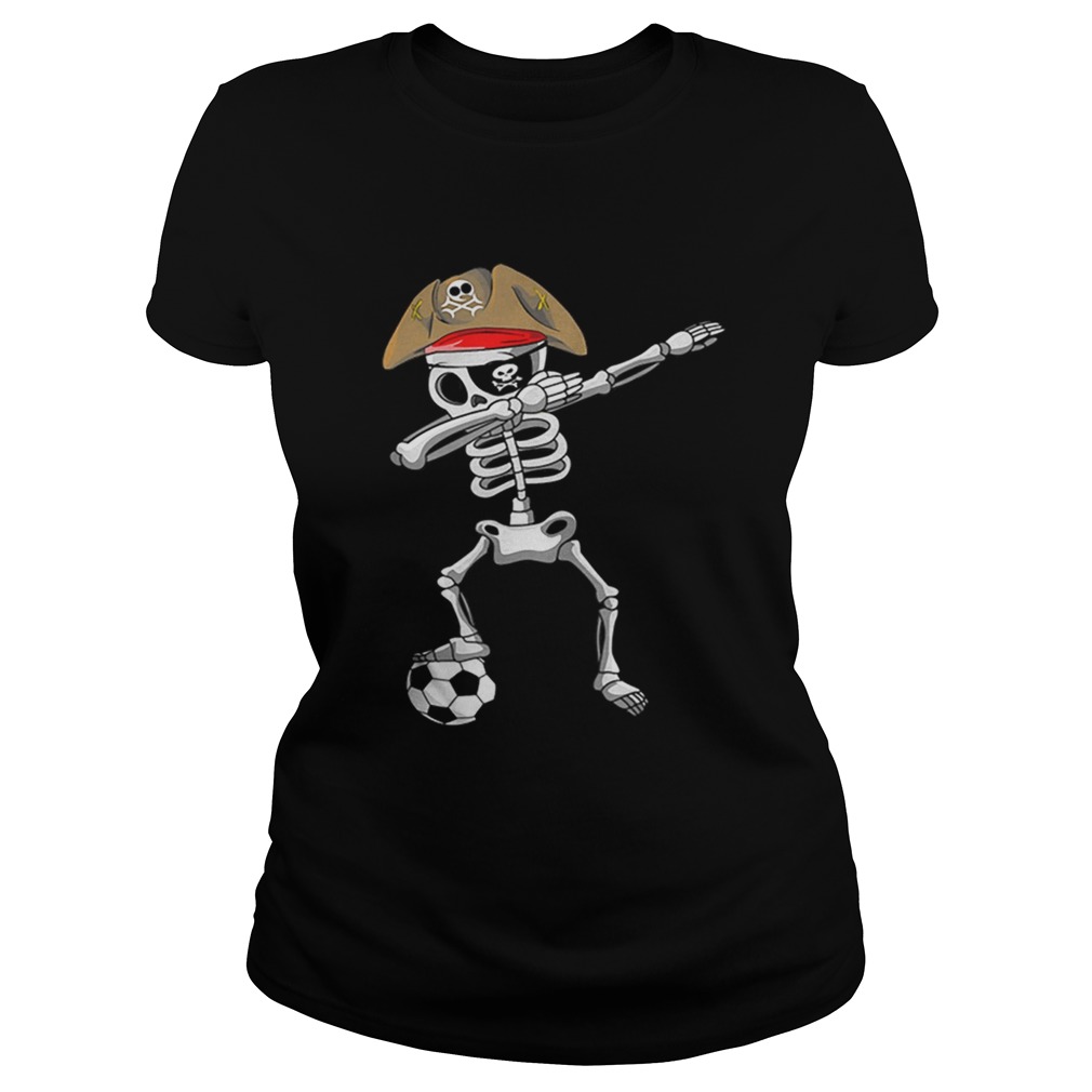 Official Halloween Soccer Pirate Dabbing Skeleton Soccer Classic Ladies