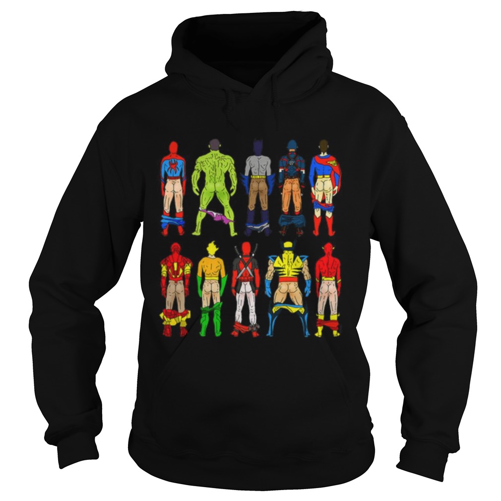 Original Superhero DC And Marvel Show Ass Hoodie