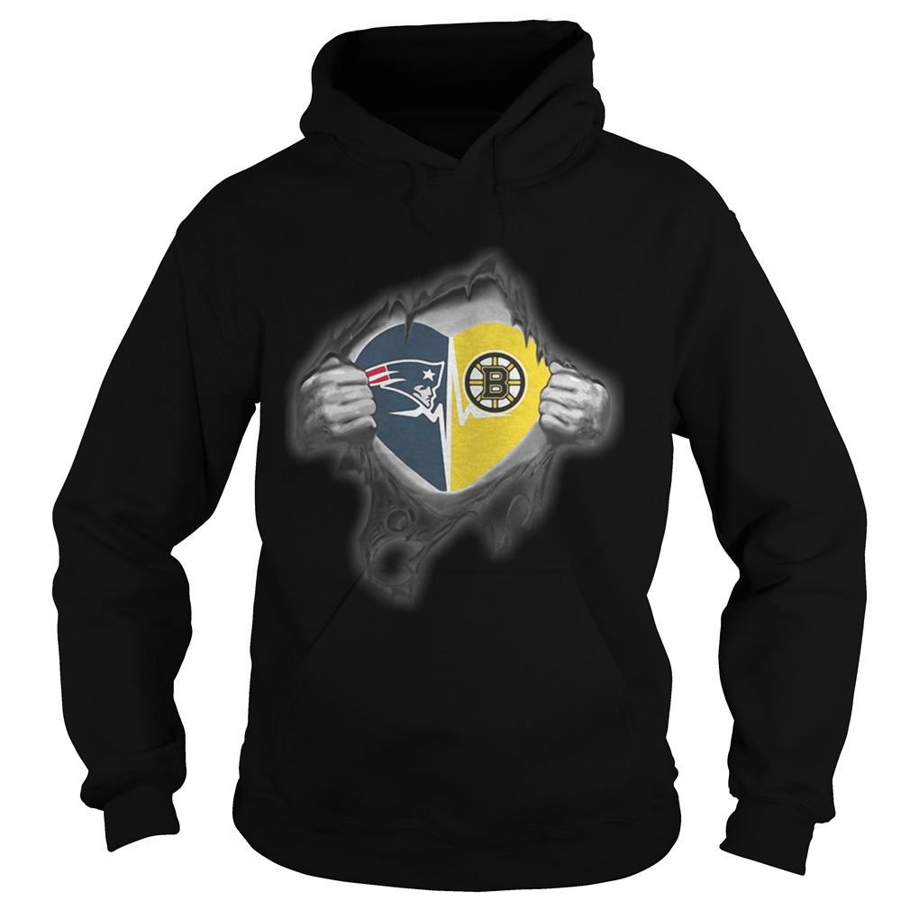 Patriots Bruins Its in my heart inside me Hoodie