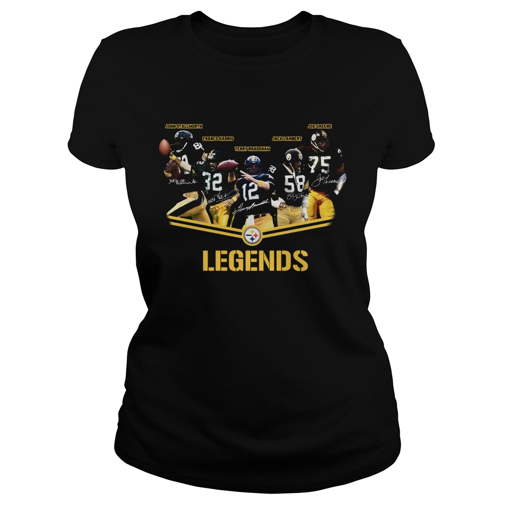 Pittsburgh Steelers team legends signatures Classic Ladies