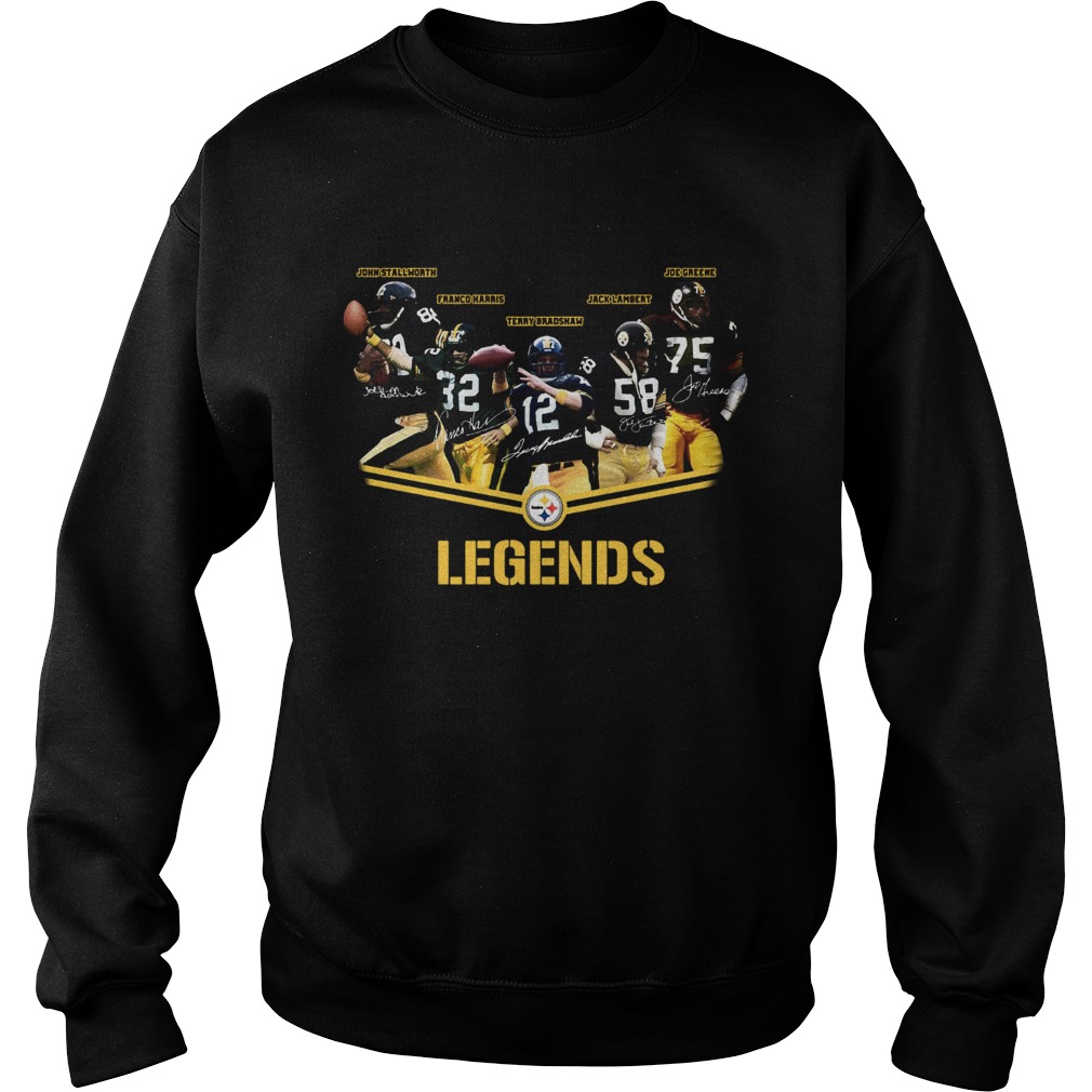 Pittsburgh Steelers team legends signatures Sweatshirt