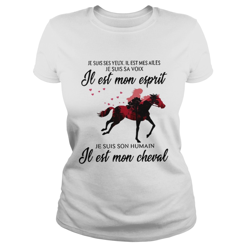 Premium Je Suis Ses Yeux Il Est Mes Ailes Je Suis Sa Je Est Mon Cheval Classic Ladies