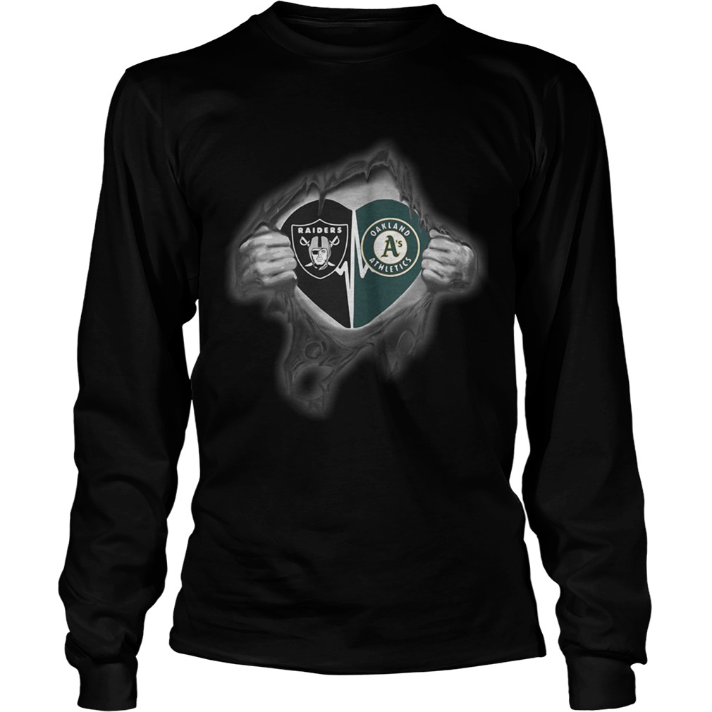 Raiders Athletics Its in my heart inside me LongSleeve