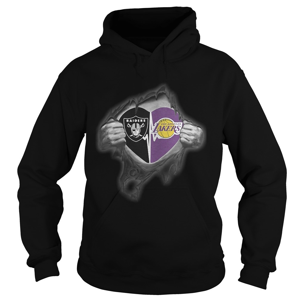 Raiders Lakers Its in my heart inside me Hoodie