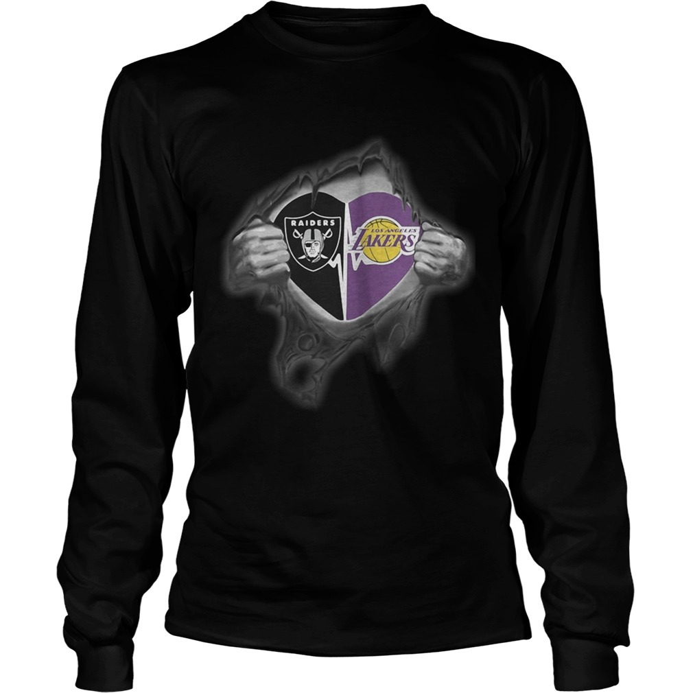 Raiders Lakers Its in my heart inside me LongSleeve