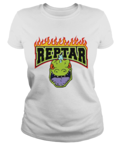 Reptar Fire Text With Reptars Head  Classic Ladies