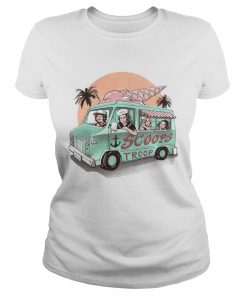 Scoops troop ice cream truck  mens t Classic Ladies