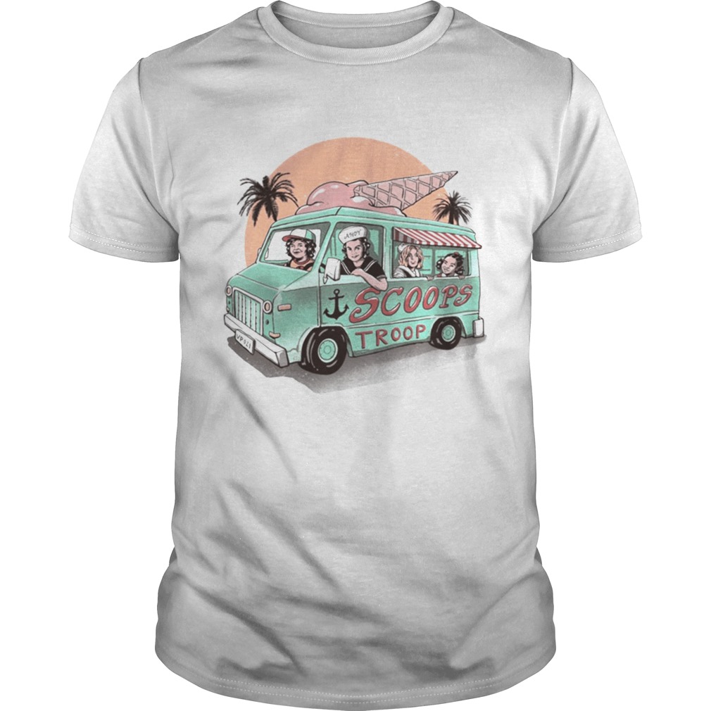 Scoops troop ice cream truck mens t Unisex