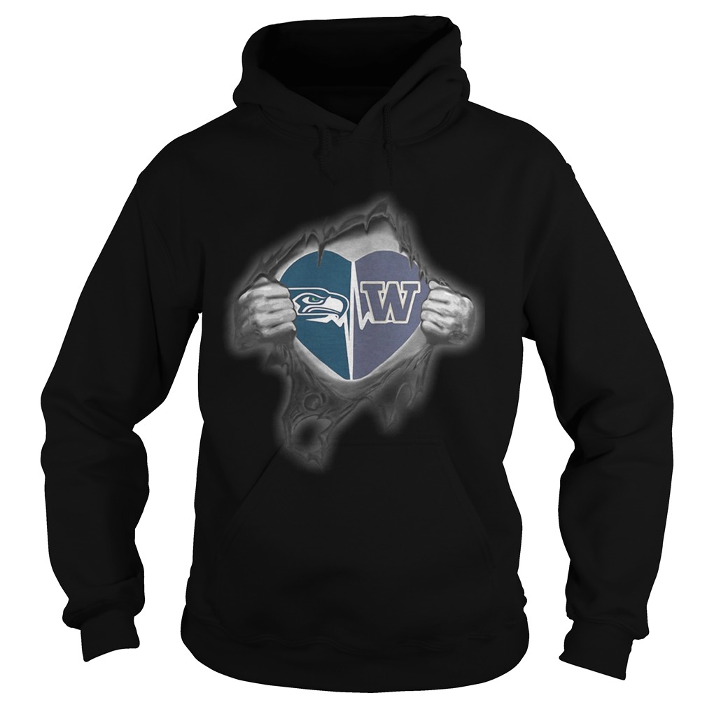 Seahawks Huskies Its in my heart inside me Hoodie