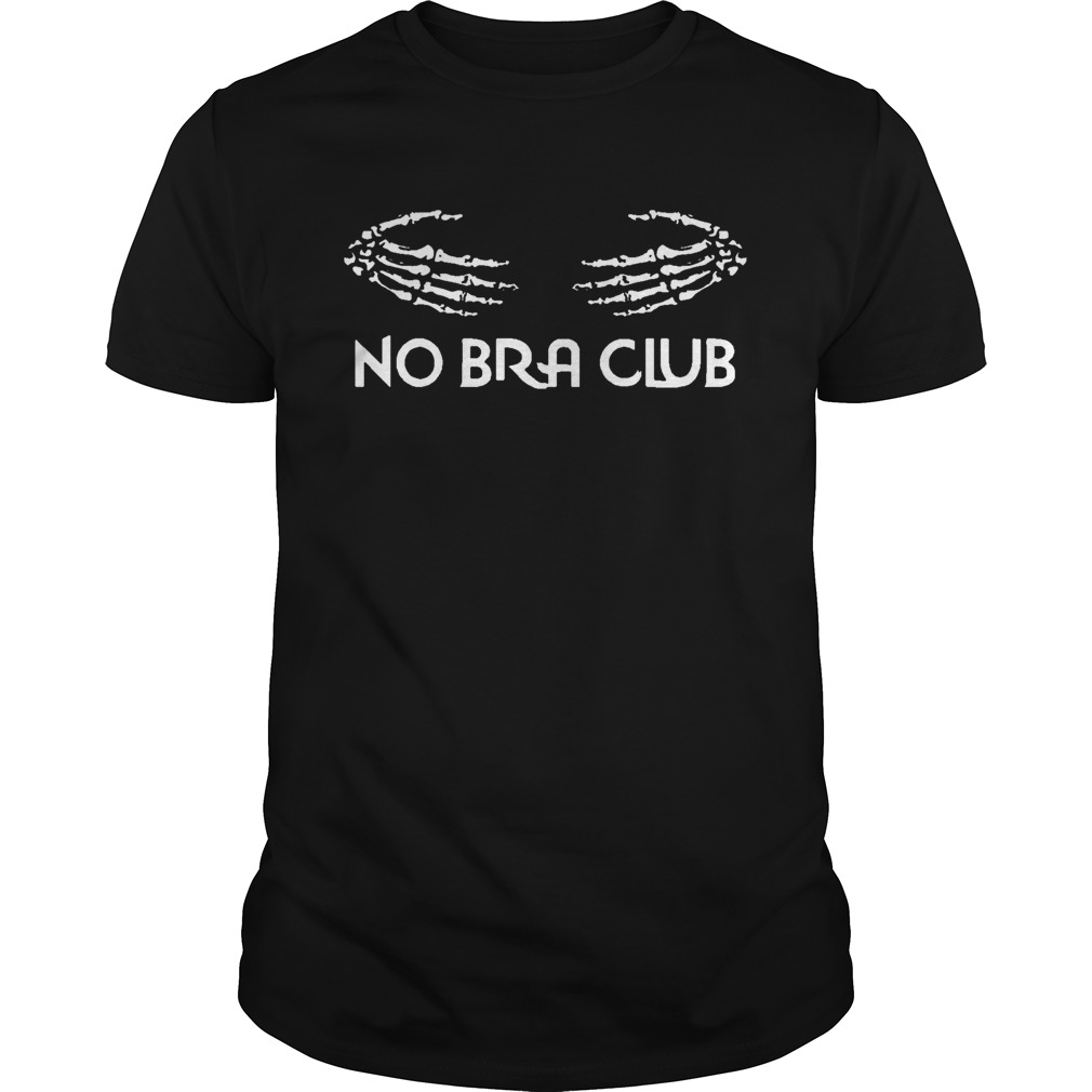 Skeleton Hands No Bra Club Tshirt