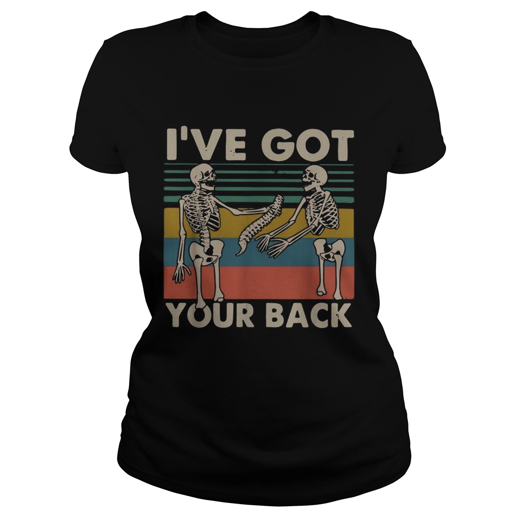Skeleton Ive got your back vintage Classic Ladies