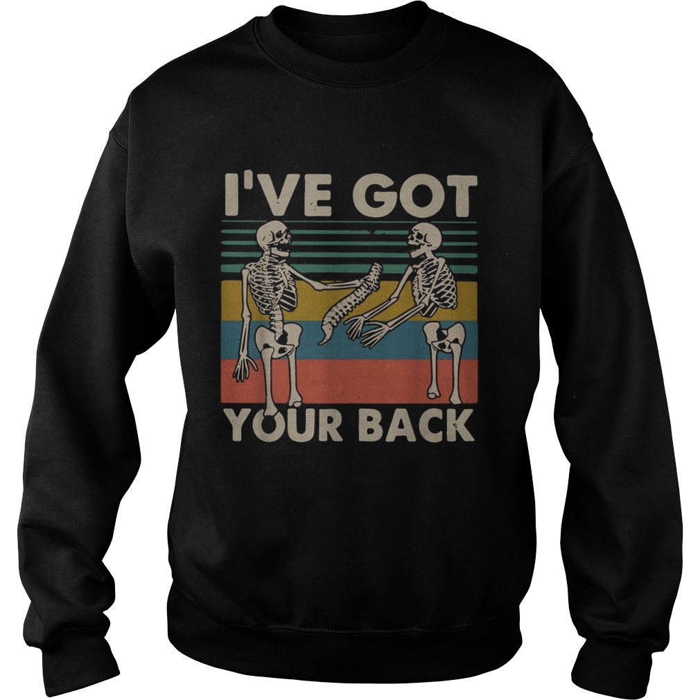 Skeleton Ive got your back vintage Sweatshirt