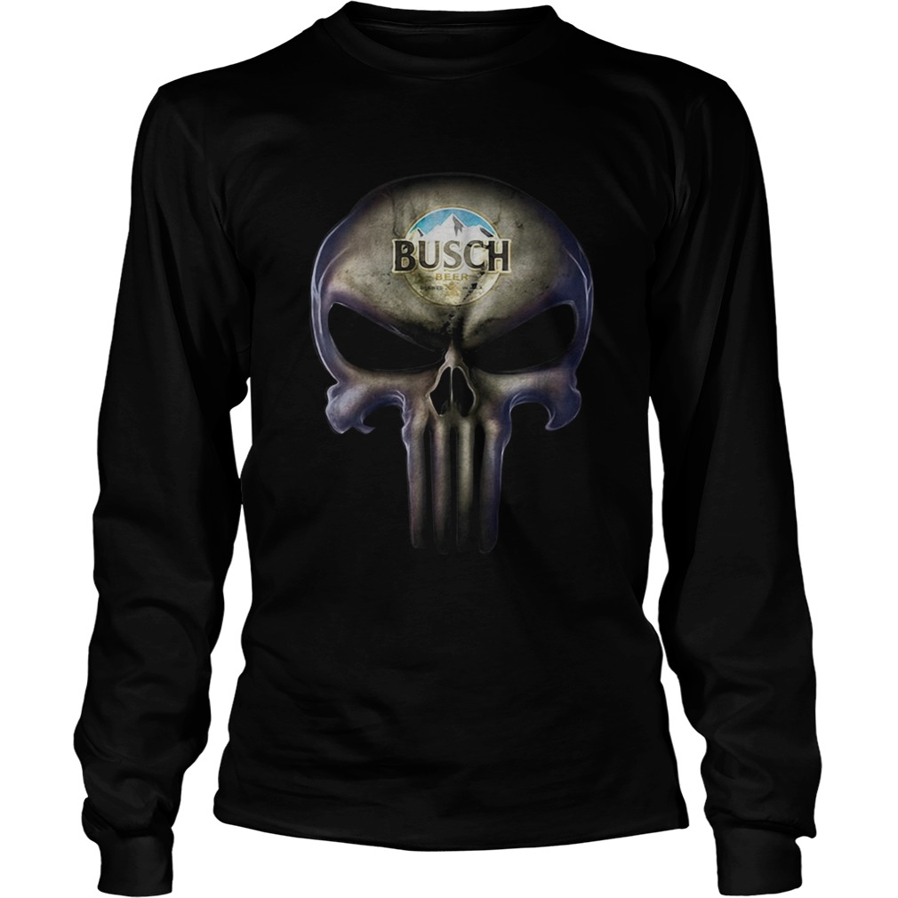 Skull Busch Beer LongSleeve