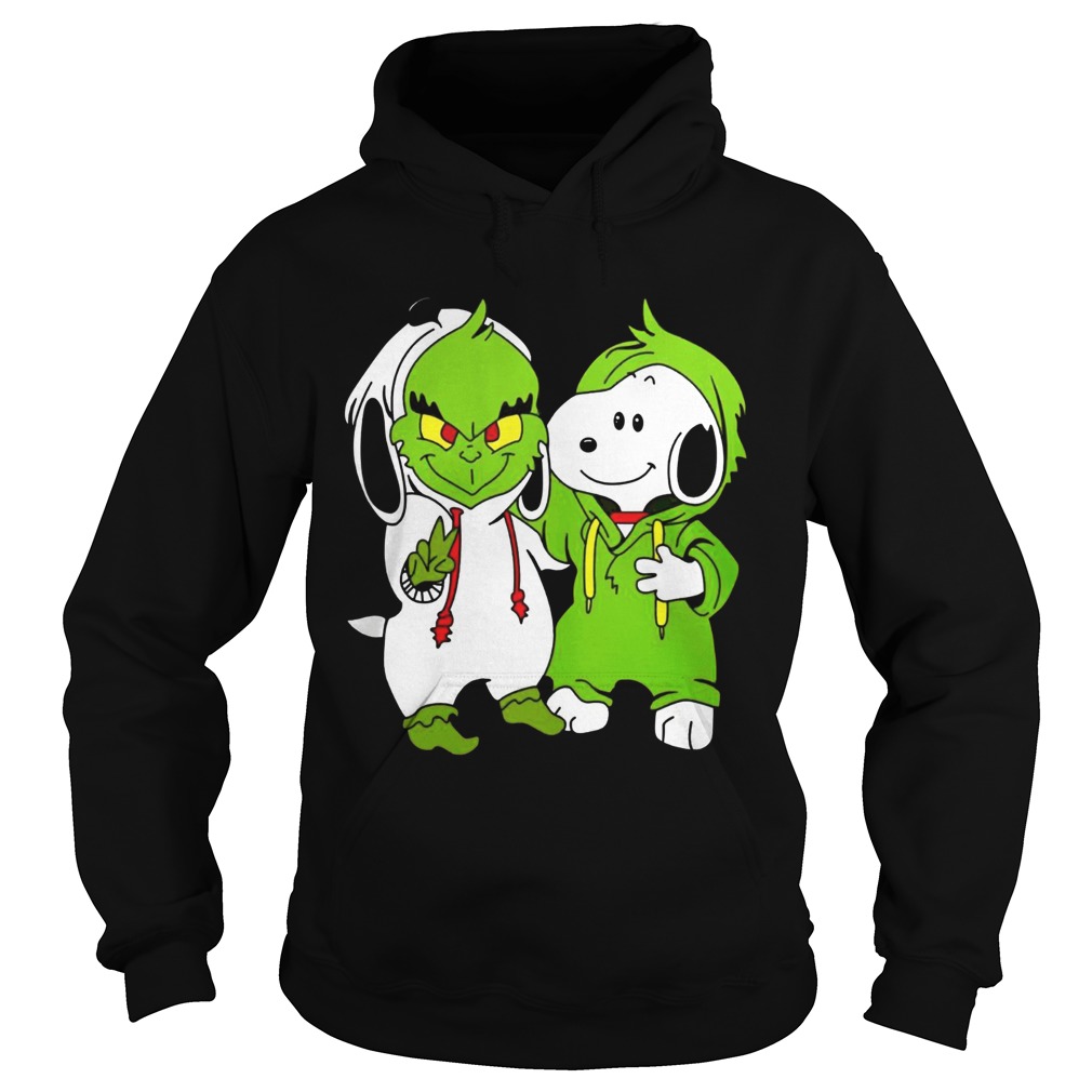 Snoopy And Grinch Fushion Peanuts How The Grinch Stole Christmas Fans Shirts Hoodie