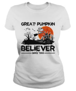 Snoopy Great pumpkin believer since 1966 Halloween  Classic Ladies