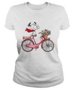 Snoopy riding bicycle  Classic Ladies