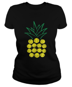 Softball Pineapple TShirt Classic Ladies