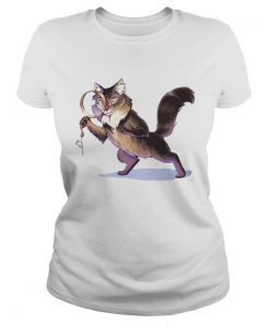 Starring Scraps McGee Cat Detective Tee Shirt Classic Ladies