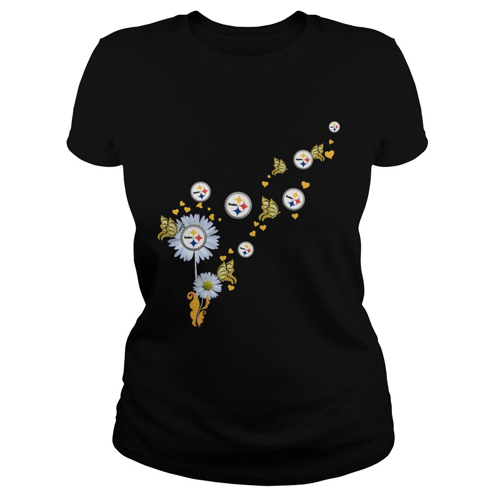 Steelers Pittsburgh logo Butterfly fly Classic Ladies