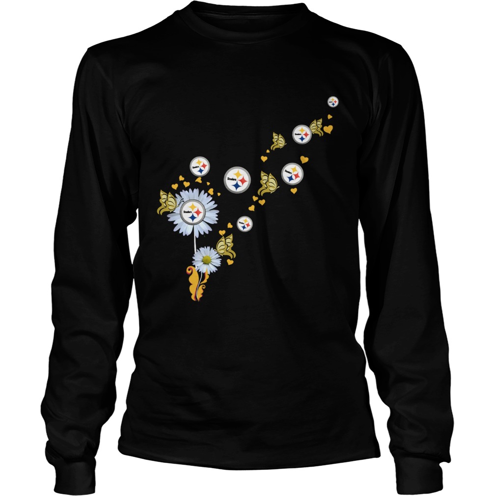 Steelers Pittsburgh logo Butterfly fly LongSleeve