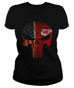 The Punisher Skull Flag Kansas City Chiefs Shirt Classic Ladies