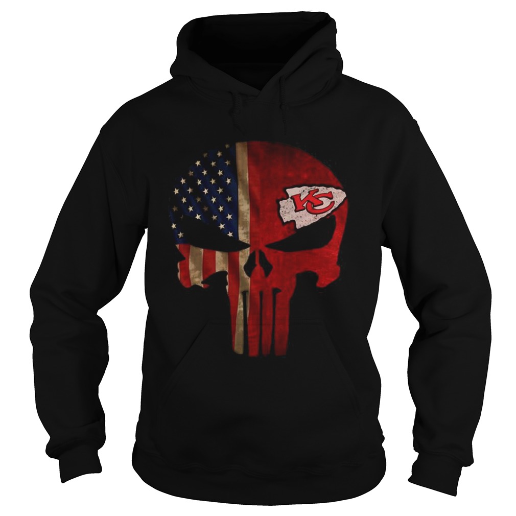 The Punisher Skull Flag Kansas City Chiefs Shirt Hoodie