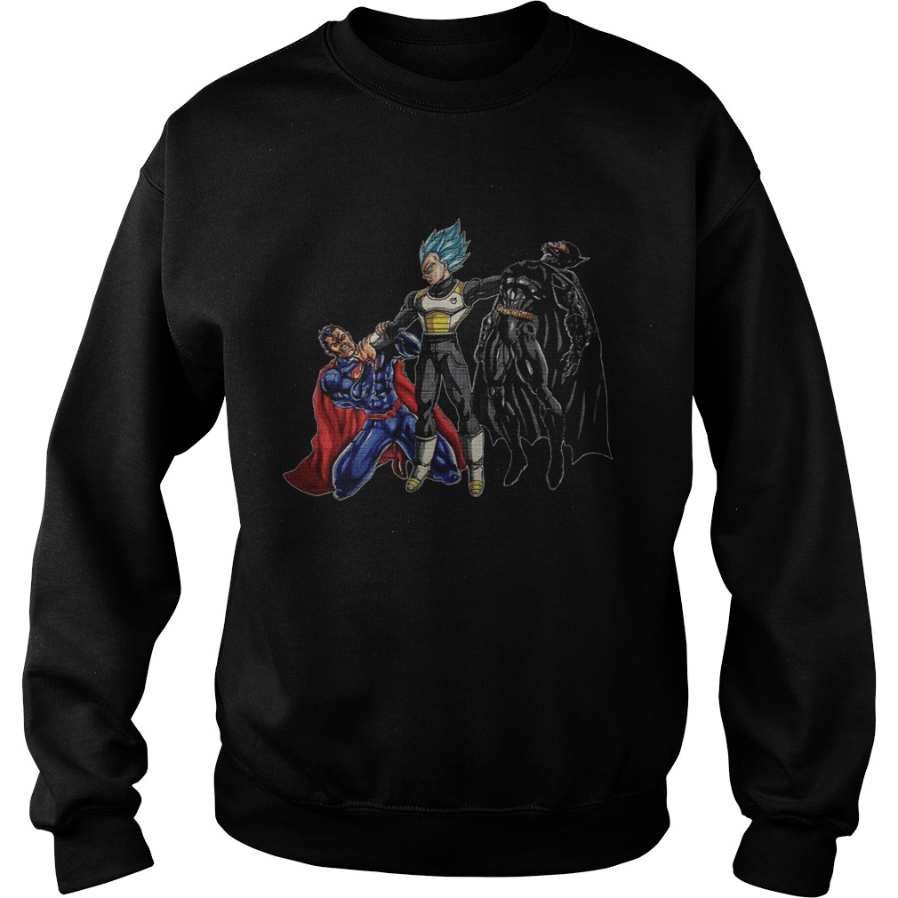 Vegeta vs Superman And Batman Sweatshirt