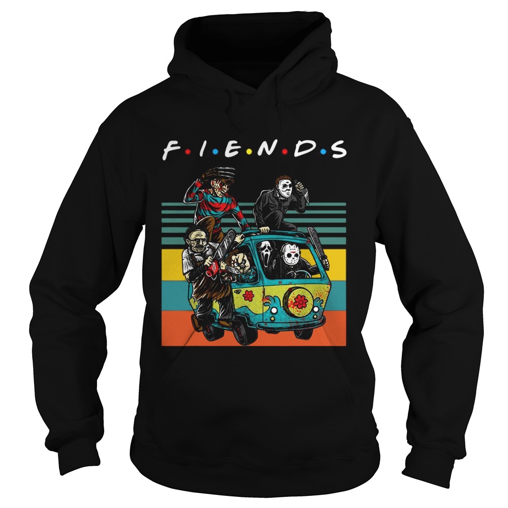 Vintage Friends TV Show Horror film characters Hoodie