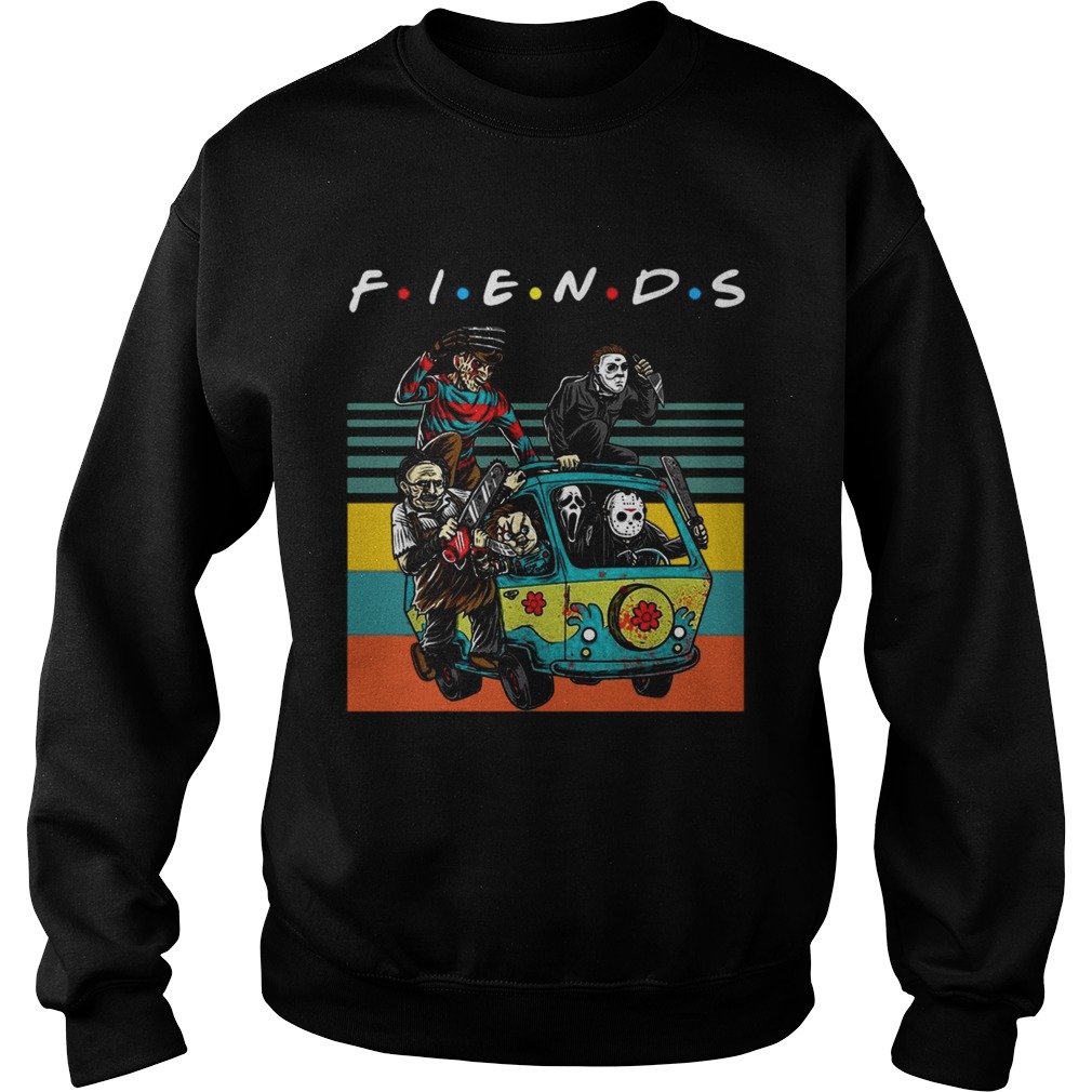 Vintage Friends TV Show Horror film characters Sweatshirt