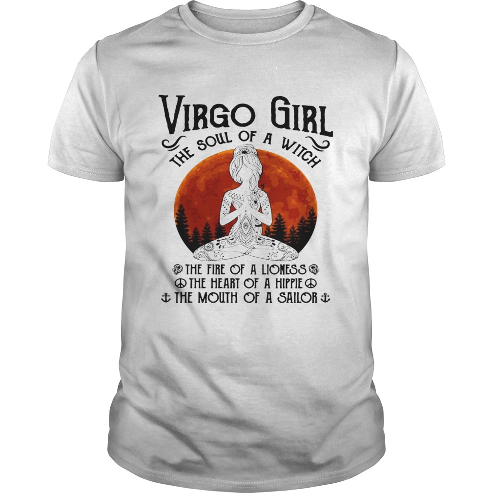 Virgo Girl Yoga the soul of the witch Lioness Hippie Sailor sunset Unisex