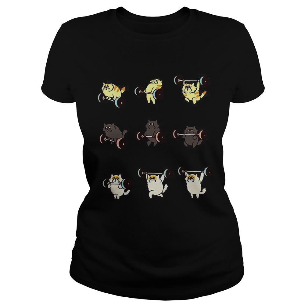 Weight lifting cats Classic Ladies