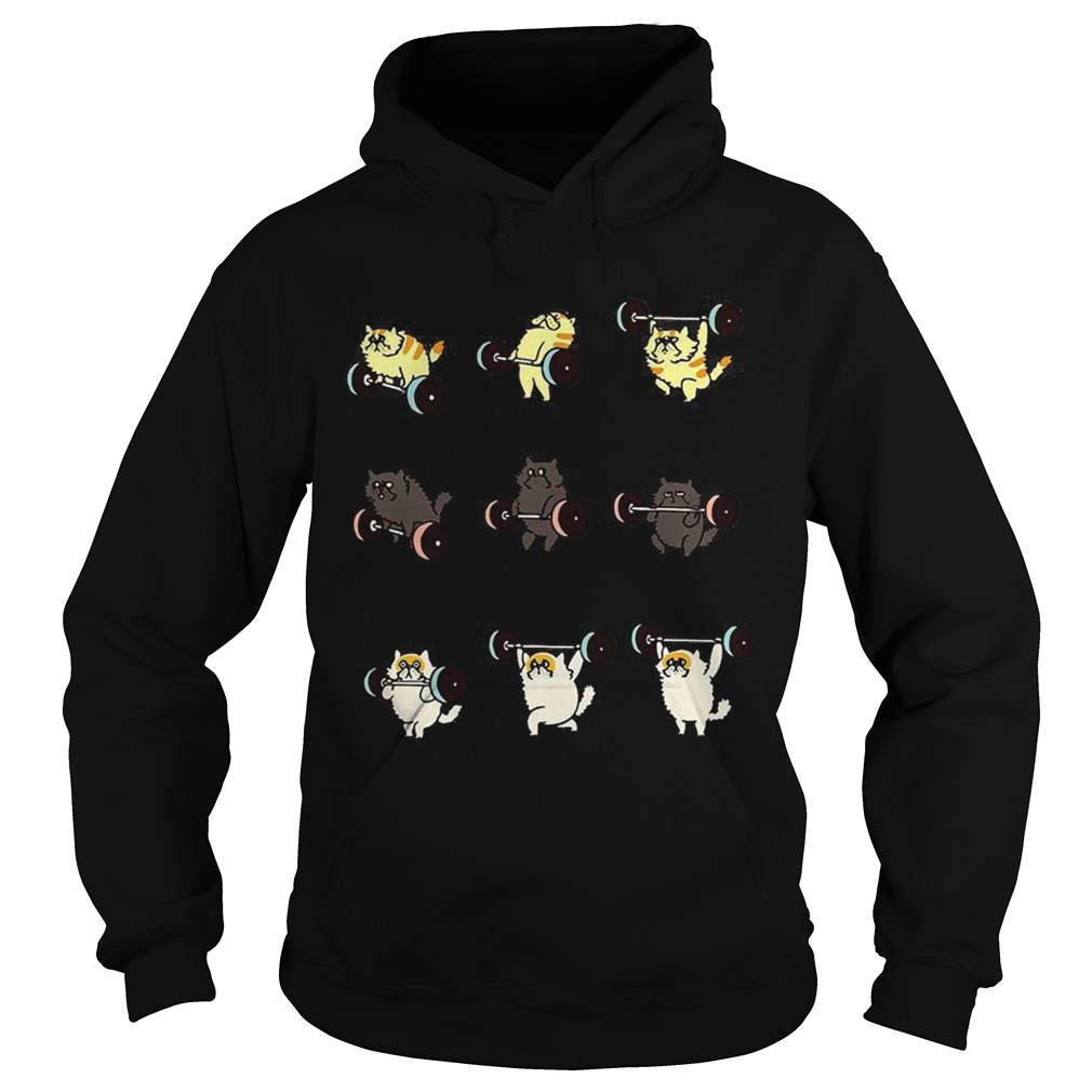 Weight lifting cats Hoodie