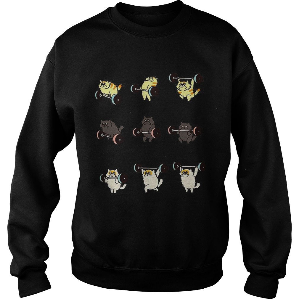 Weight lifting cats Sweatshirt