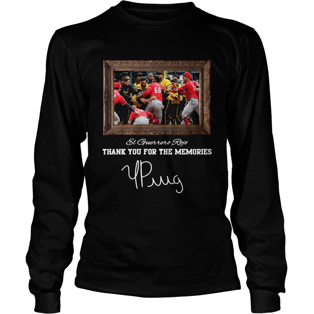 Yasiel Puig El Guerrero Rojo thank you for the memories LongSleeve
