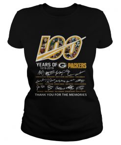 100 Years of Green Bay Packers 19192019 signatures  Classic Ladies