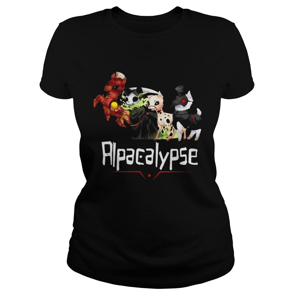 Alpacalypse Death War Plague T Classic Ladies