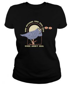 Bird Watching Goes Both Ways Funny Bird Lover TShirt Classic Ladies